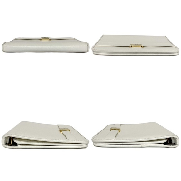 Dior Christian White Clutch  Leather Bag - Picture 1 of 10